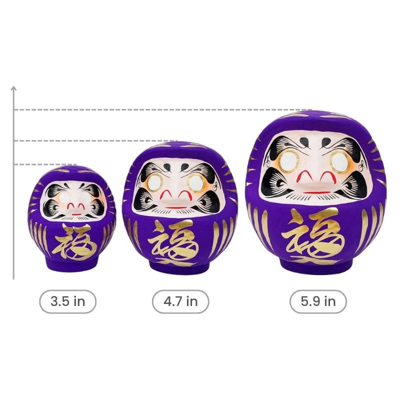 Japanese Daruma - Violet 4 Japanese Daruma - Violet - Image 2