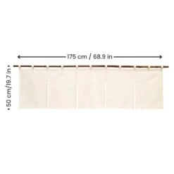 Japanese Noren Curtain Short - Beige -Shibui Store 140 min
