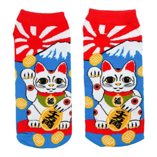 Japanese Maneki Neko Socks
