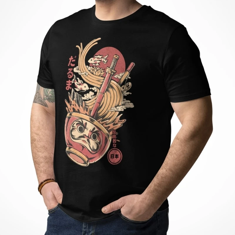 T-Shirt Japanese Style - Daruma Ramen 5 T-Shirt Japanese Style - Daruma Ramen - Image 3