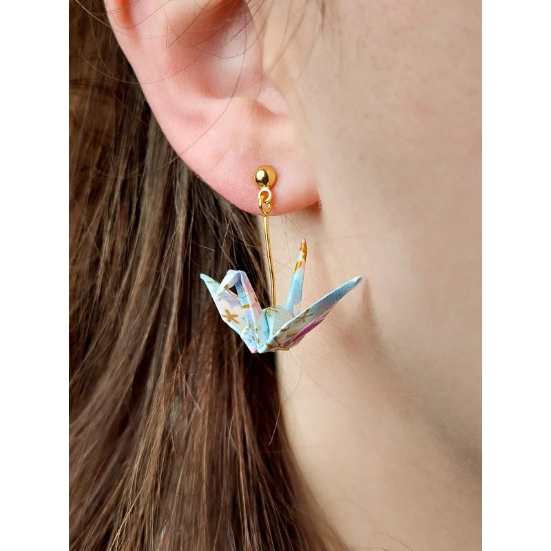 Origami Crane Earrings 3 Origami Crane Earrings
