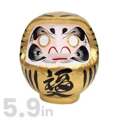 Gold Japanese Daruma – 3.5” To 5.9” -Shibui Store 59 min 44174182 64d4 4c3f 87bb 8a6ddb409301