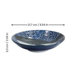 Japanese Soup Plate - Whale 9 Japanese Soup Plate - Whale -Shibui Store AssietteJaponaiseCreuseBaleine min