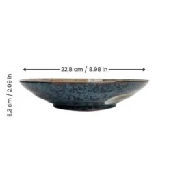 Japanese Soup Plate - Fudezukai -Shibui Store AssietteJaponaiseCreuseFudezukai min