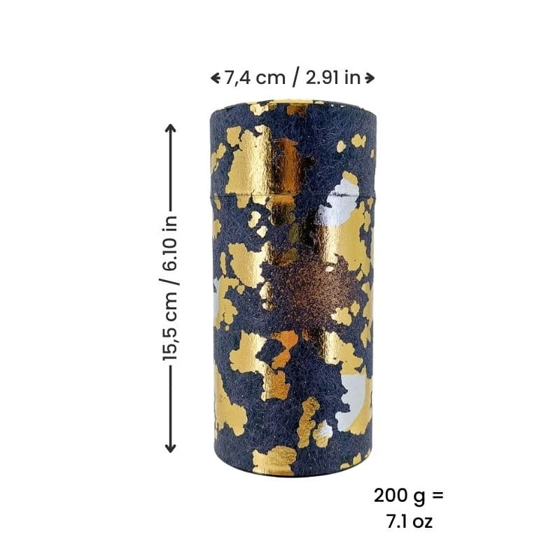 Tea Caddy - Gold Leaf 5 Tea Caddy - Gold Leaf - Image 3