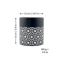 Japanese Tea Caddy - Kuro Kiku -Shibui Store BoiteaTheJaponaiseKuroKiku min