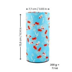 Washi Tea Canister - Kingyo -Shibui Store BoiteaTheJaponaiseWashiKingyo min