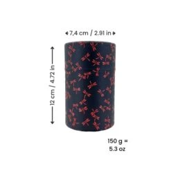 Bulk Tea Tin - Black Dragonfly 15 Bulk Tea Tin - Black Dragonfly -Shibui Store BoiteaTheVracLibelluleNoir min