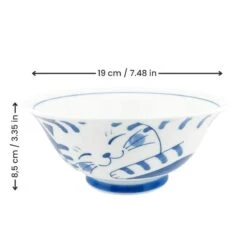 Japanese Bowl - Neko Blue 10 Japanese Bowl - Neko Blue -Shibui Store BolaRamenJaponaisCeramique 2 min
