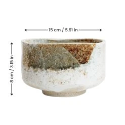 Matcha Tea Bowl - Shino -Shibui Store BolaTheMatchaShino min