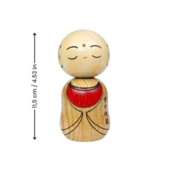 Kokeshi Doll Jizo Monk 7 Kokeshi Doll Jizo Monk -Shibui Store KokeshiMoineJizo min