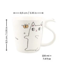 Cute Cat Mug - Neko Shiro 9 Cute Cat Mug - Neko Shiro -Shibui Store MugChatNekoShiro min