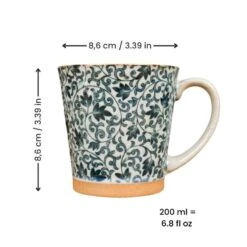 Japanese Ceramic Mug - Blue -Shibui Store MugJaponaisCeramiqueBleu min