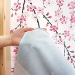 Noren Curtain - Cherry & Fuji 11 Noren Curtain - Cherry & Fuji -Shibui Store NorenJaponaisCerisier Fuji 1