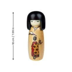 Kokeshi Doll Geisha 7 Kokeshi Doll Geisha -Shibui Store PoupeeKokeshiGeisha min