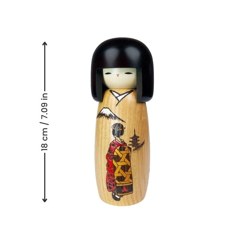 Kokeshi Doll Geisha 5 Kokeshi Doll Geisha - Image 3