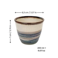 Japanese Mug - Hakeme Brown 10 Japanese Mug - Hakeme Brown -Shibui Store TasseJaponaiseHakemeMarron min