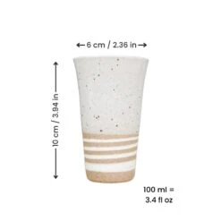 Clay Tea Cup - White -Shibui Store TasseJaponaiseTerreCuiteBlanc min
