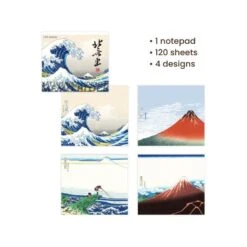 Japanese Memo Pad - Hokusai 8 Japanese Memo Pad - Hokusai -Shibui Store UDJ PAPET345 min