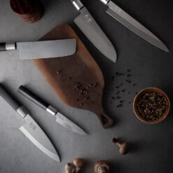 Wasabi Black Santoku Knife – 6.5 In -Shibui Store UJ Couteaux 80 Copie 5