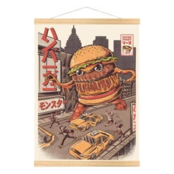Japanese Poster - Burgerzilla -Shibui Store affiche japonaise burgerzilla a3 546