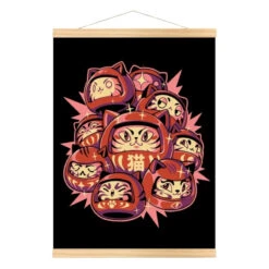 Japanese Poster - Daruma Cat 7 Japanese Poster - Daruma Cat -Shibui Store affiche japonaise daruma cat a3 198