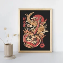 Japanese Poster - Daruma Ramen -Shibui Store affiche japonaise daruma ramen a3 319