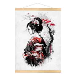 Nostalgia Of A Geisha Poster -Shibui Store affiche japonaise nostalgie dune geisha a3 783