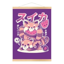 Japanese Poster - Red Panda -Shibui Store affiche japonaise panda roux a3 567