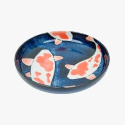 Japanese Deep Plate - Koi Fish -Shibui Store assiette creuse japonaise carpe koi 515