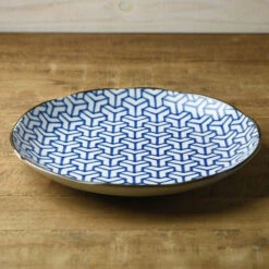 Japanese Porcelain Plate - Kagome -Shibui Store assiette japonaise kagome 310