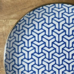 Japanese Porcelain Plate - Kagome -Shibui Store assiette japonaise kagome 862