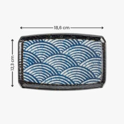 Japanese Rectangular Plate - Nami 9 Japanese Rectangular Plate - Nami -Shibui Store assiette japonaise rectangulaire nami 217