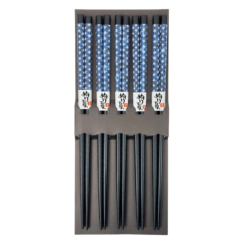 Japanese Chopsticks - Asanoha Blue 3 Japanese Chopsticks - Asanoha Blue