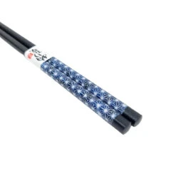 Japanese Chopsticks - Asanoha Blue 10 Japanese Chopsticks - Asanoha Blue -Shibui Store baguettes japonaises asanoha bleu 662