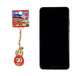 Daruma Cell Phone Charm 7 Daruma Cell Phone Charm -Shibui Store bijou de telephone japonais daruma 840