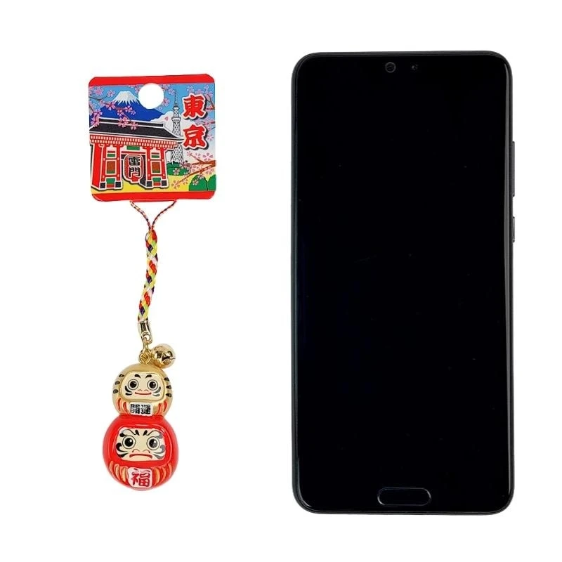 Daruma Cell Phone Charm 5 Daruma Cell Phone Charm - Image 3