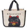 Black Maneki Neko Lunch Bag