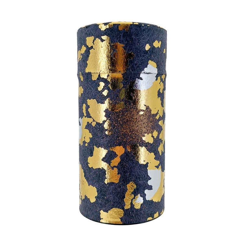 Tea Caddy - Gold Leaf 3 Tea Caddy - Gold Leaf