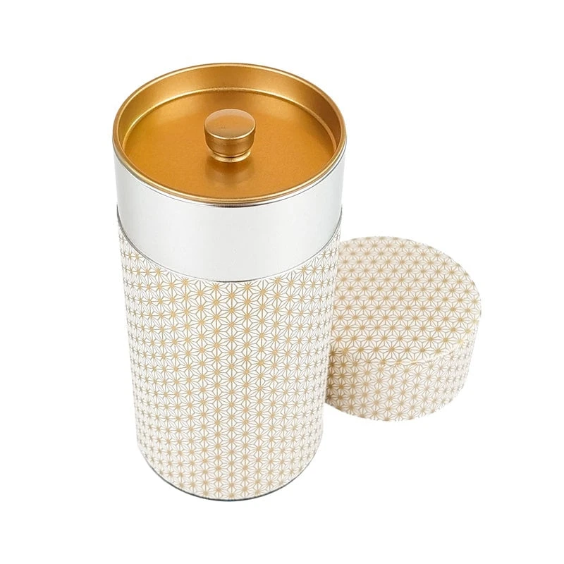 Japanese Washi Tea Canister - Asanoha 5 Japanese Washi Tea Canister - Asanoha - Image 3