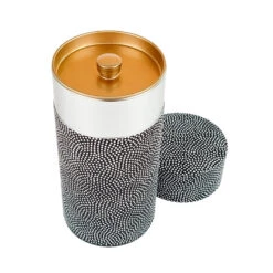 Washi Tea Canister - Same Komon 8 Washi Tea Canister - Same Komon -Shibui Store boite a the japonaise washi same komon 190