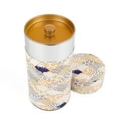 Washi Tea Canister - Yuzen -Shibui Store boite a the japonaise yuzen washi 946