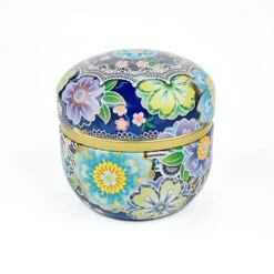 Blue Metal Japanese Tea Box 10 Blue Metal Japanese Tea Box -Shibui Store boite a the metal japon bleu 622