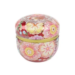 Red Metal Japanese Tea Box 10 Red Metal Japanese Tea Box -Shibui Store boite a the metal japon rouge 767