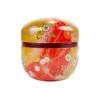 Round Tea Box - Gold & Red 1 Round Tea Box - Gold & Red -Shibui Store boite a the ronde or et rouge 166