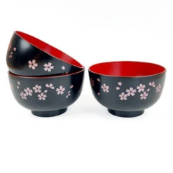 Japanese Soup Bowl - Black Sakura -Shibui Store bol a soupe japonais black sakura 212