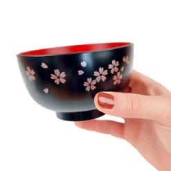 Japanese Soup Bowl - Black Sakura -Shibui Store bol a soupe japonais black sakura 253