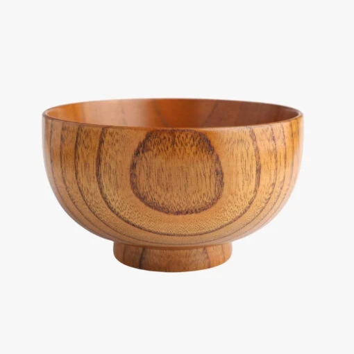 Japanese Wooden Soup Bowl
