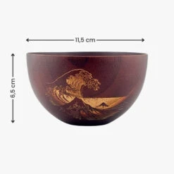 Japanese Wooden Bowl - Kanagawa -Shibui Store bol bois japonais kanagawa 350