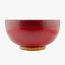 Lacquered Wood Bowl - Akai -Shibui Store bol japonais bois laque akai 345